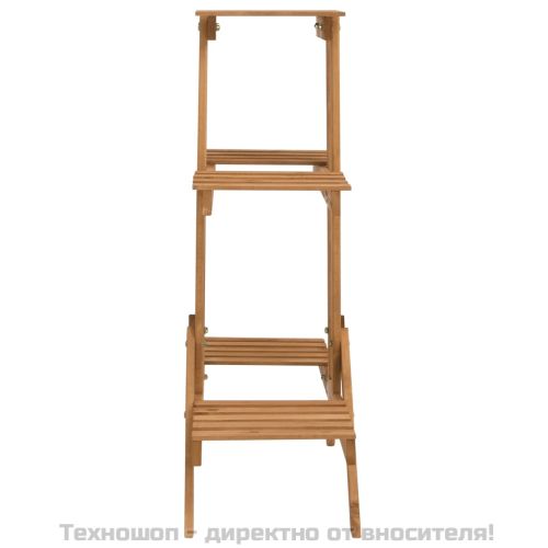 Стойка за цветя, 83x25x83 см, чамово дърво