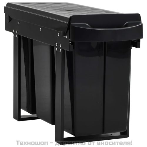 Кош за вграждане за кухненски шкаф, плавно затваряне, 36 л