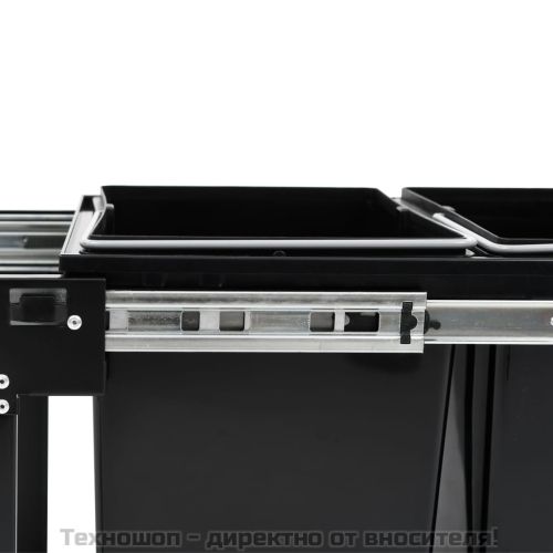 Кош за вграждане за кухненски шкаф, плавно затваряне, 36 л