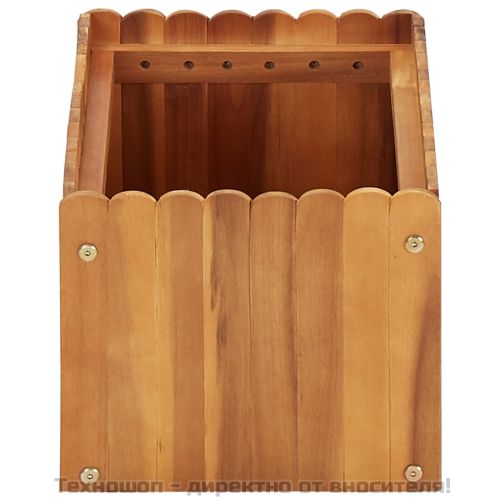 Градинска повдигната леха, 50x30x25 см, акациево дърво масив