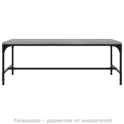Кафе маса, сив сонома, 100x50x35 см, инженерно дърво