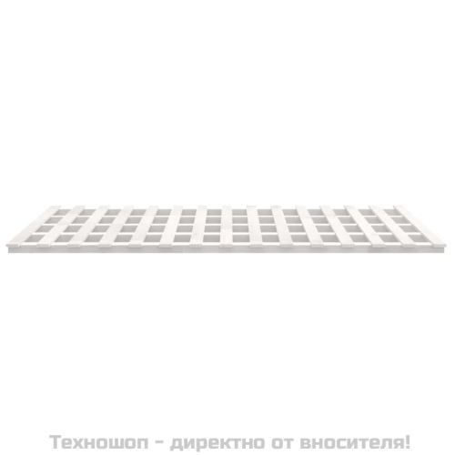 Рамка за легло, бяла, бор масив, 180x200 cм