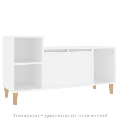 ТB шкаф, бял, 100x35x55 см, инженерно дърво