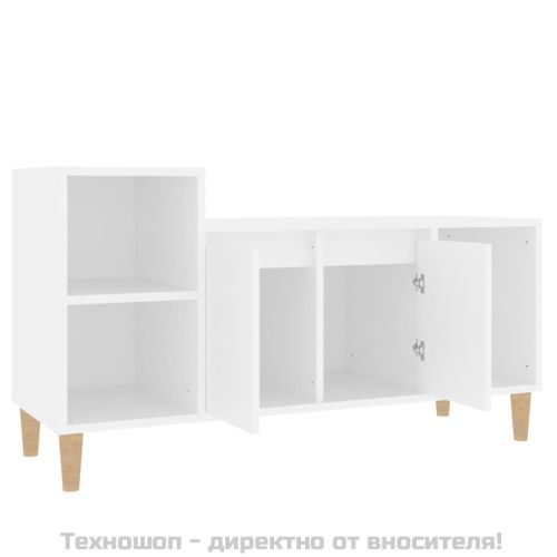 ТB шкаф, бял, 100x35x55 см, инженерно дърво