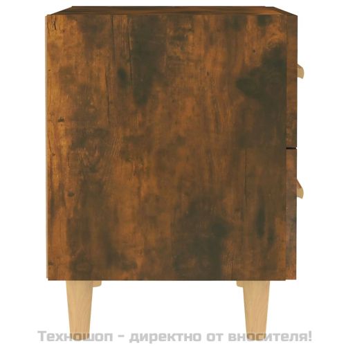 Нощно шкафче, опушен дъб, 40x35x47,5 см