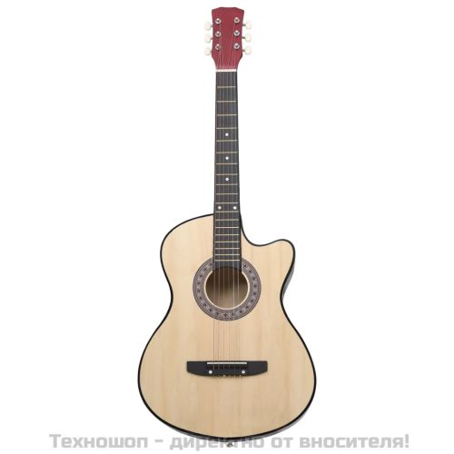 Уестърн акустична cutaway китара с 6 струни, 38", липово дърво