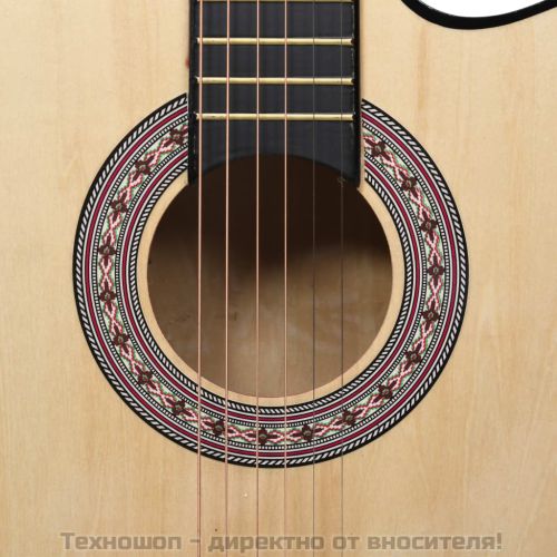 Уестърн акустична cutaway китара с 6 струни, 38", липово дърво