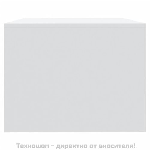Кафе маса, бяла, 102x55x42 см, инженерно дърво