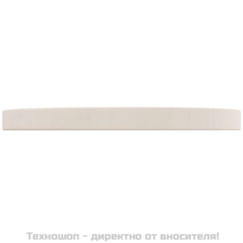 Плот за маса, бял, Ø30x2,5 см, бор масив