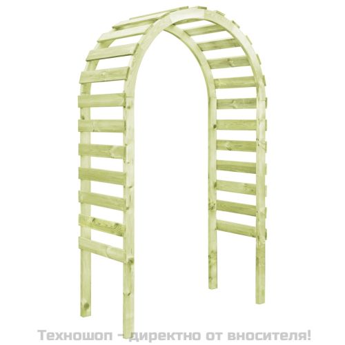 Градинска пергола, 130x60x230 см, импрегниран бор