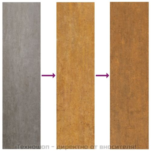 Кашпа, 62x47x46 см, кортенова стомана