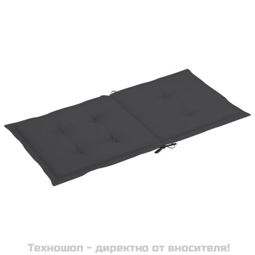 Възглавници за столове 4 бр антрацит Оксфорд плат