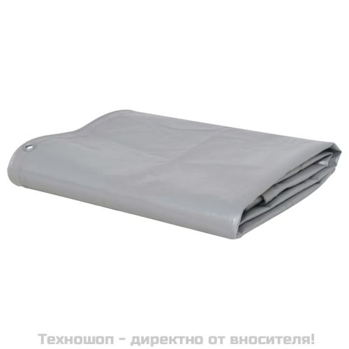 Брезентово платнище, 650 г/м², 4x4 м, сиво