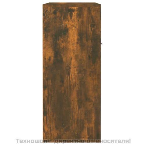 Шкаф за обувки, опушен дъб, 60x35x84 см, инженерно дърво