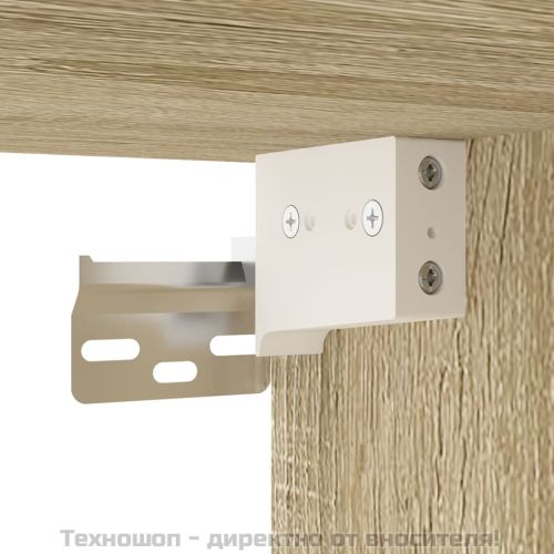 ТВ шкафове със стенен монтаж, 2 бр, сонома дъб, 40x34,5x60 см