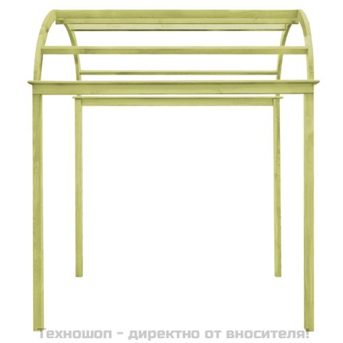 Градинска арка, 125x150x235 см, бор със зелена импрегнация