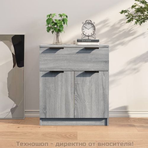 Сайдборд, сив сонома, 60x30x70 см, инженерно дърво