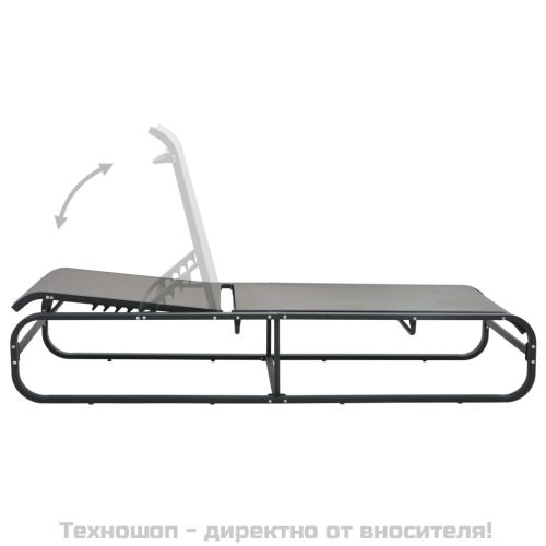 Шезлонг, алуминий и textilene