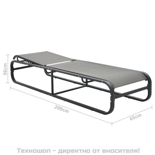 Шезлонг, алуминий и textilene
