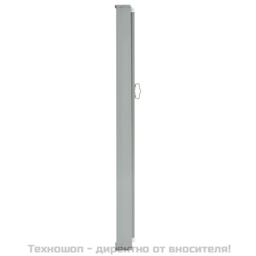 Прибираща се странична тента, 160х300 см, сива
