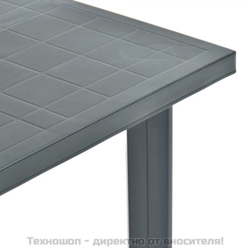 Градинска маса, зелена, 80x75x72 см, пластмаса