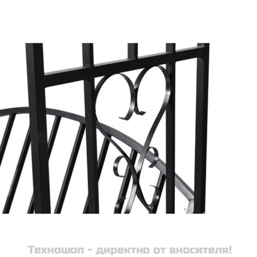 Градинска арка за рози с пейка