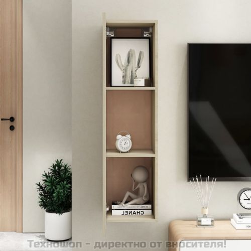 ТВ шкаф, дъб сонома, 30,5x30x110 см, инженерно дърво