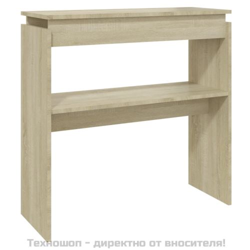 Конзолна маса, дъб сонома, 80x30x80 см, инженерно дърво