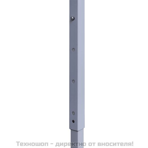 Професионална сгъваема парти шатра, 3x3 м, стомана, бяла