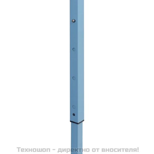 Сгъваема парти шатра с 4 странични стени 3х4 м стомана синя