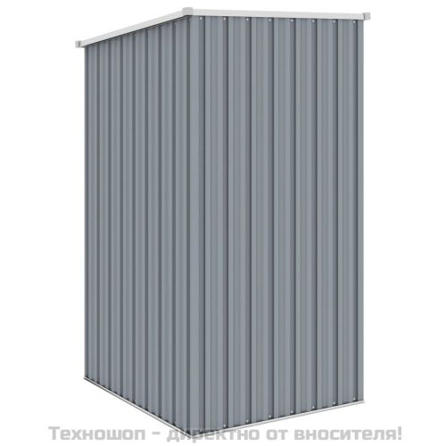 Градинска барака, сива 87x98x159 см, поцинкована стомана