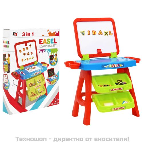 3-в-1 комплект от детски статив и учебно бюро за игра