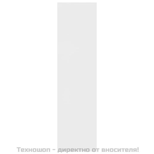 Библиотека/разделител за стая, бяла, 155x24x160 см, ПДЧ