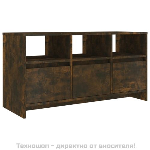 ТВ шкаф, опушен дъб, 102x37,5x52,5 см, инженерно дърво