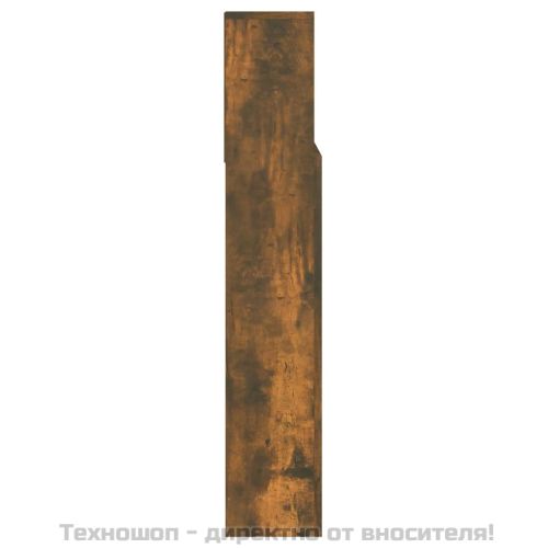 Табла за легло тип шкаф, опушен дъб, 140x19x103,5 см