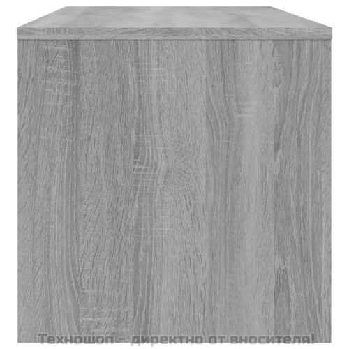 ТВ шкаф, сив сонома, 100x40x40 см, инженерно дърво