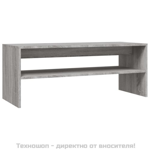 Кафе маса, сива сонома, 100x40x40 см, инженерно дърво