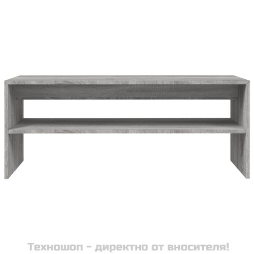 Кафе маса, сива сонома, 100x40x40 см, инженерно дърво