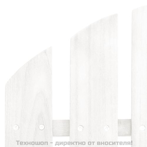 Градински люлеещ стол, дърво, бял