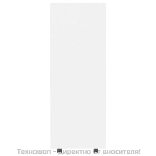 Гардероб, бял, 80x40x110 см, инженерно дърво