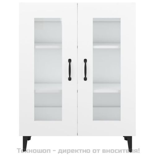 Сайдборд, бял, 69,5x34x90 см, инженерно дърво