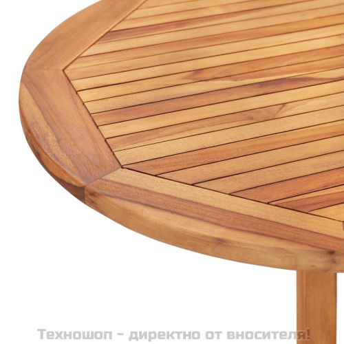 Сгъваема градинска маса тип пеперуда 120x70x75 см тиков масив