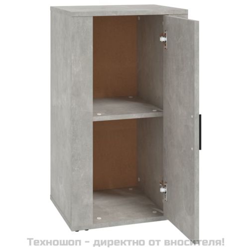 Сайдборд, бетонно сив, 40x33x70 см, инженерно дърво