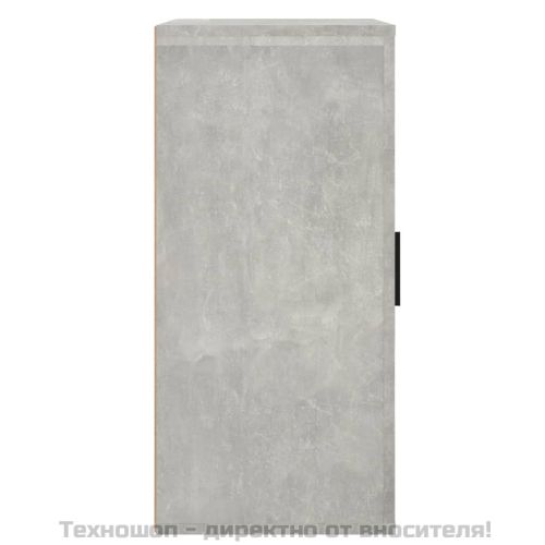 Сайдборд, бетонно сив, 40x33x70 см, инженерно дърво