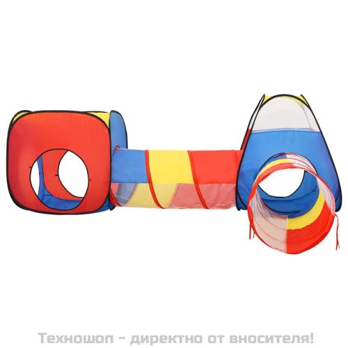 Детска палатка за игра, многоцветна, 190x264x90 см