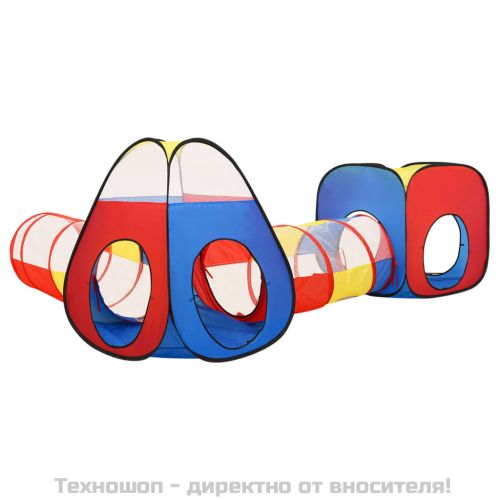 Детска палатка за игра, многоцветна, 190x264x90 см