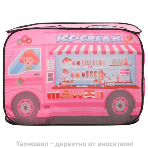 Детска палатка за игра, розова, 70x112x70 см