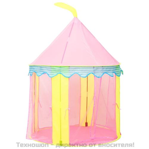 Детска палатка за игра, розова, 100x100x127 см