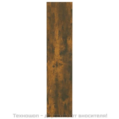 Библиотека/разделител опушен дъб 80x30x135 см инженерно дърво