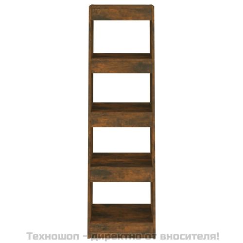 Библиотека/разделител за стая, опушен дъб, 40x30x135 см